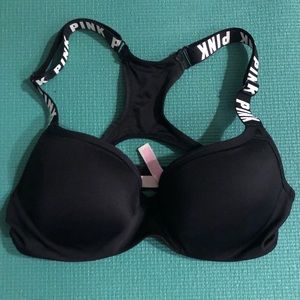PINK push up sports bra